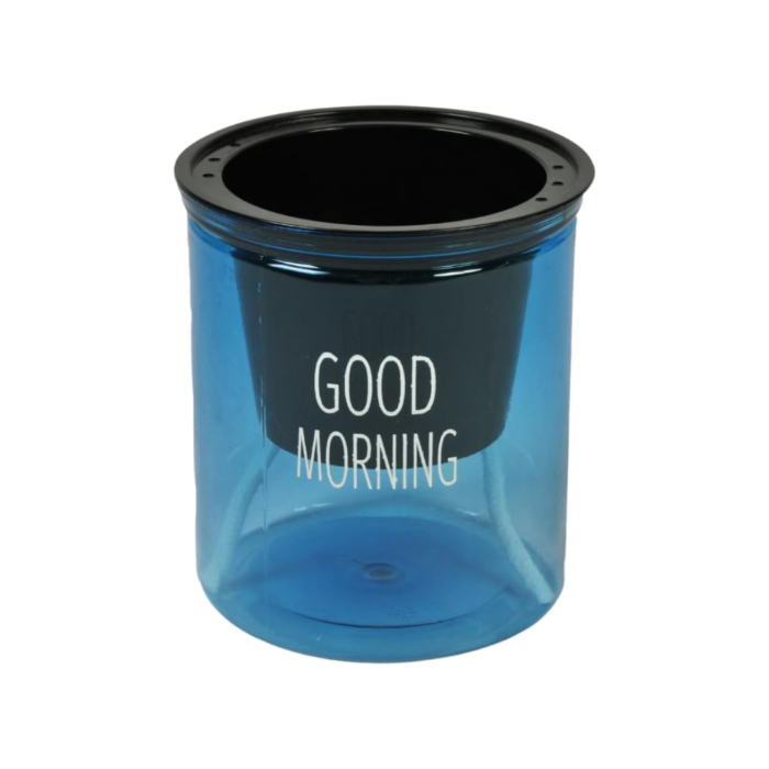 Plant Bottle Straight Transparent Blue Transparent