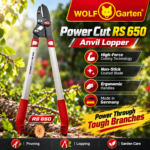 Wolf-Garten Power Cut RS 650 Anvil Lopper – High-Force Cutting