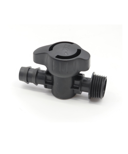 Irrigation Valve Black 13mm to 1/2 Inch