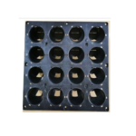 FG ZAIN Black Vertical Green Wall Modular Tray Panel – 16 Planting Pot