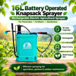 16L Battery Operated Knapsack Sprayer – Rechargeable Electric