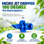 Micro Jet Dripper 180 Degree – for Drip Irrigation | Adjustable Spray