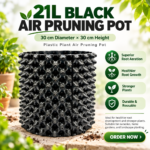 Plastic Plant Air Pruning Pot, 30cm Diameter x 30cm Height
