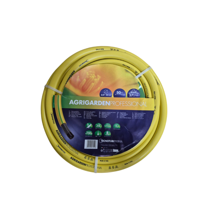 FG ZAIN AGRIGARDEN Heavy-Duty 3/4-Inch Garden Watering Hose – 50m Length, 3-Layer