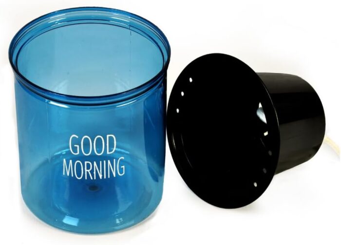 FG ZAIN Good Morning Plant Bottle, Colour - Blue,