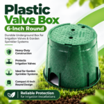 Plastic Valve Box 6-Inch Round | Durable Underground Box