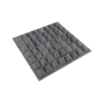 FG ZAIN Non Woven Felt Cloth Vertical Planter Pocket Bags, Colour - Grey, Dimension: 100 CM Length X 100 CM Width, 56 Pockets Bag