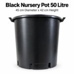 black nursery pot