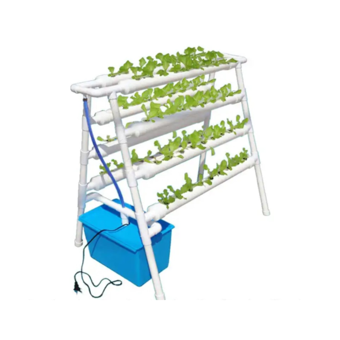 FG ZAIN Hydroponic 72 Pot A-Frame Stand Kit for Leafy Vegetable