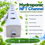 FG ZAIN Hydroponic NFT Channel with End Caps (with hole 32mm)