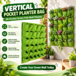 FG ZAIN Non Woven Felt Cloth Pocket Planter Bag