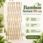 Bamboo Screen 90 cm | Natural Privacy Screen for Small Spaces