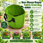 Non-Woven Round Fabric Grow Bag, Colour – Green