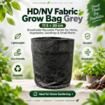 HD/NV Fabric Grow Bag Grey 17.5 × 20 cm