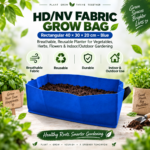 HD/NV Fabric Grow Bag Rectangular 40 × 30 × 20 cm – Blue