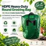 HDPE Heavy-Duty Round Growing Bag 30 × 35 cm