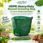 HDPE Heavy-Duty Round Growing Bag 34 × 35 cm – 10