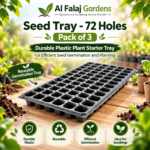 FG ZAIN Seed Tray with 72 Holes, Pack of 3