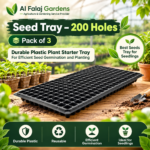 FG ZAIN Seed Tray with 200 Holes, Pack of 3