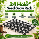 FG ZAIN 24 Hole Seed Grow Racks, Planting Tray Germination Holder