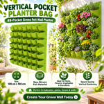 FG ZAIN Non Woven Felt Cloth Pocket Planter Bag