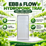 White UV-Stabilized EBB & Flow Hydroponic Tray – Flood