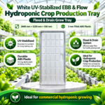 White UV-Stabilized EBB & Flow Hydroponic Crop Production