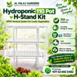 FG ZAIN Hydroponic 110 Pot H-Stand Kit for Leafy Vegetables