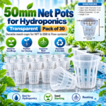 FG ZAIN 50mm Net Pots for Hydroponics