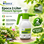 Epoca 2-Liter Pressure Sprayer, Adjustable Nozzle – Ergonomic