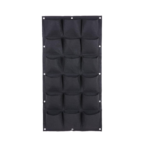 Felth Cloth Planter Bag 18 Pockets Black