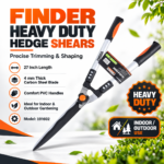 FG ZAIN FINDER Heavy Duty Hedge Shears, Carbon Steel Blades