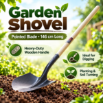 Garden Shovel – Pointed Blade – 146 cm Long