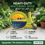 Agrigarden Heavy-Duty Garden ½- Inch Watering Hose, 25 M