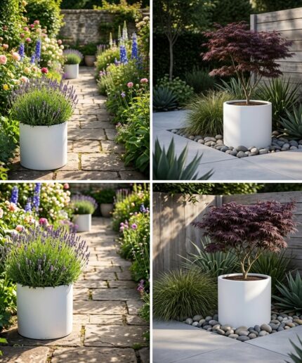 round grp pots