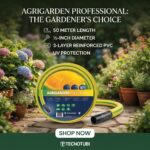 Agrigarden Heavy-Duty Garden ½- Inch Watering Hose, 50 M