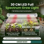 Hydroponic Grow Light, 30 CM LED Full Spectrum Light | 5W