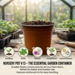 Nursery Pot V13 – Durable Plastic Plant Container for Seedlings