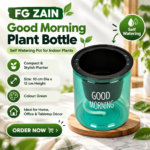 FG ZAIN Good Morning Plant Bottle – Self Watering Pot for Indoor Plants