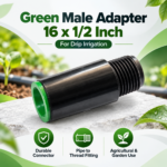 Green Male Adapter 16 x 1/2 Inch – for Drip Irrigation