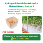 Hydroponic Dutch Buckets with Siphon Elbows, Pack of 5 (1)