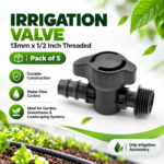 FG ZAIN Irrigation tube 13mm tubing and 1/2 inch threaded, Pack of 5