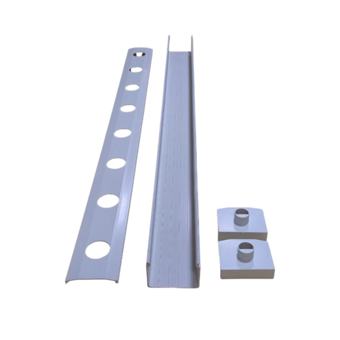 NFT Channel with 32mm Hole End Caps – 1200mm