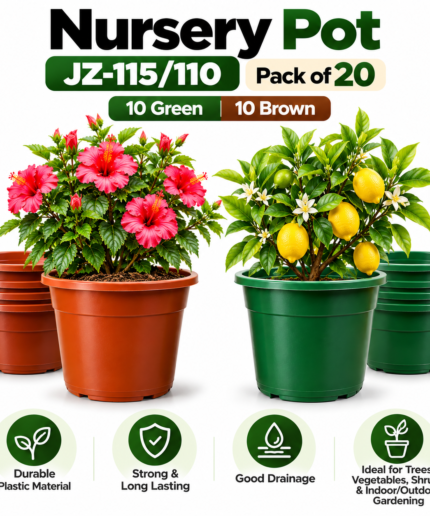 Nursery Pots_ Green and Brown Collection