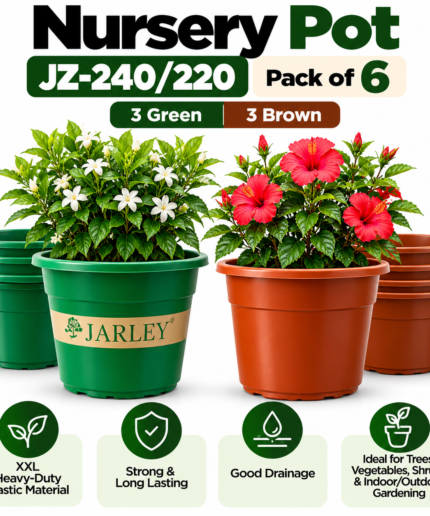 Nursery Pots_ Green and Brown Planting Set
