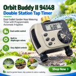 Orbit Buddy II 94148 Double Station Tap Timer – Dual Outlet Garden Hose