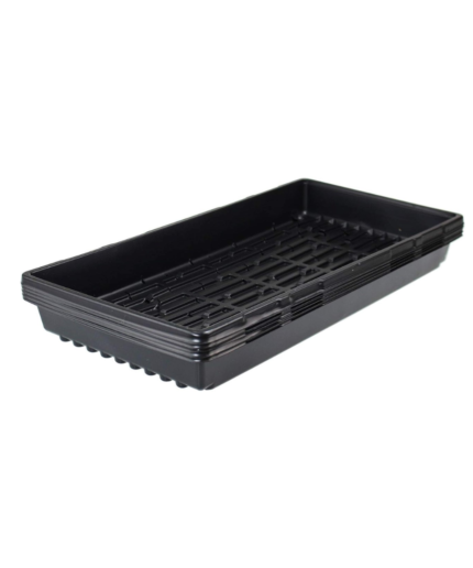 FG ZAIN Black Plastic Growing Tray for Plants
