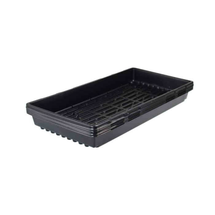FG ZAIN Black Plastic Growing Tray for Plants