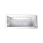 Plastic Pot 447 with Tray, 78 X 27 X 22 CM