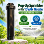 Pop-Up Sprinkler with 15VAN Nozzle – 1/2-Inch Female Thread